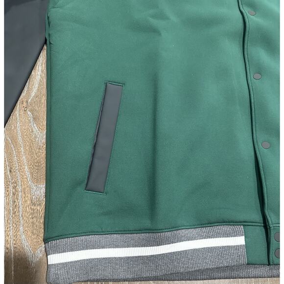 $230 Nike Team Green Letterman Jacket Full-Snap Men's Size XXL DJ5971-341 - Picture 8 of 11